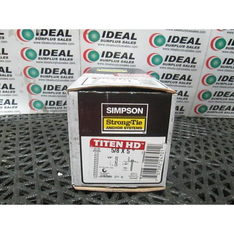 STRONG TIE THD62500H ANCHOR|Factory Sealed Packaging|New In Box|New No Box|Used|Reconditioned