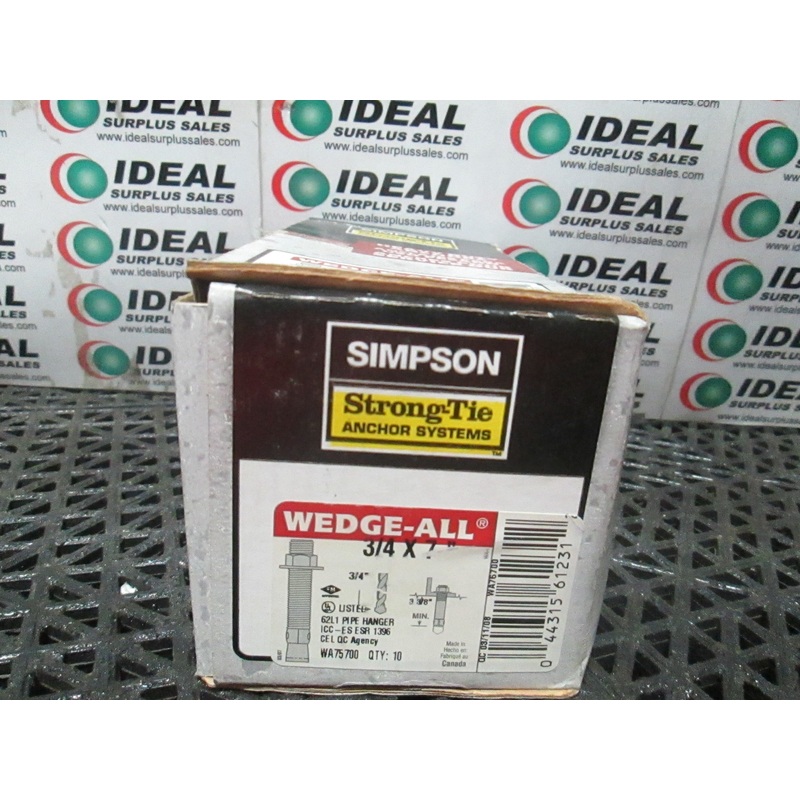 STRONG TIE WA75700|Factory Sealed Packaging|New In Box|New No Box|Used|Reconditioned