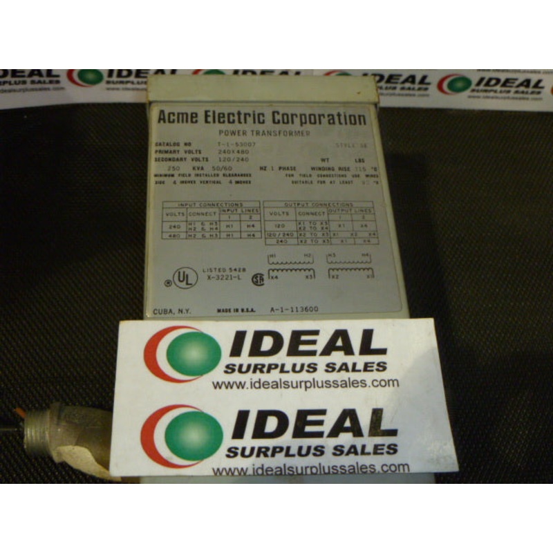 ACME T153007 TRANSFORMER|Factory Sealed Packaging|New In Box|New No Box|Used|Reconditioned