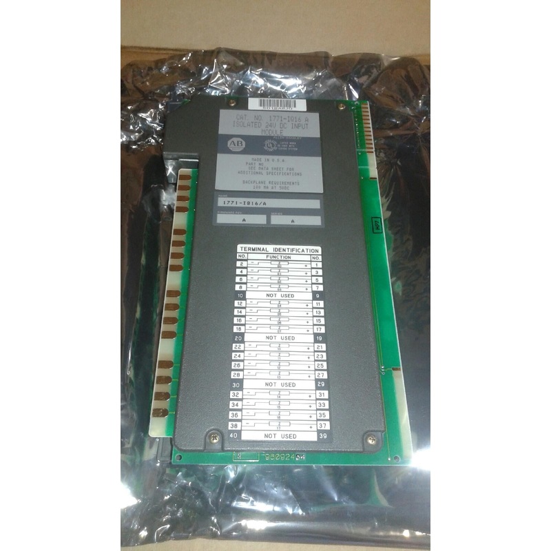 Allen Bradley 1771-IQ16 Series A Input Module 24VDC  100 MA AT 5VDC Firmware REV. A