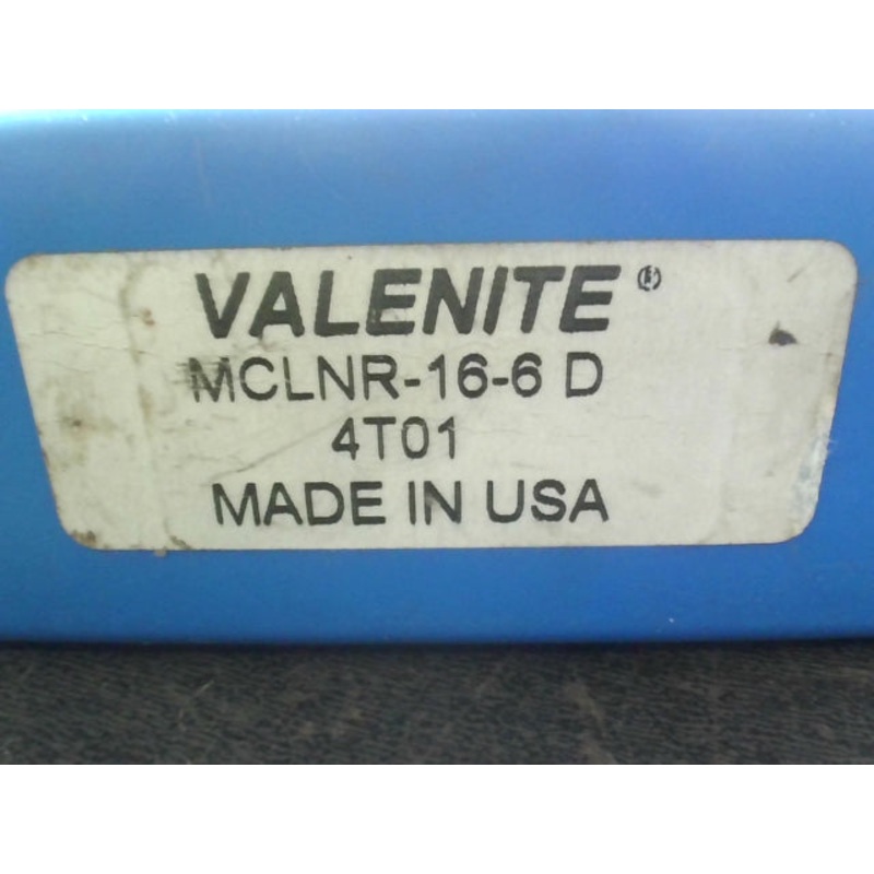 Valenite MCLNR-16-6D 1 Square Shank Tool Holder NL-68 CN-64 CSN-633