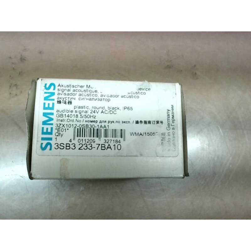 Siemens 3SB3 233-7BA10 22mm Acoustic Signal Device 2.4 kHz Continuous Tone 24V AC/DC