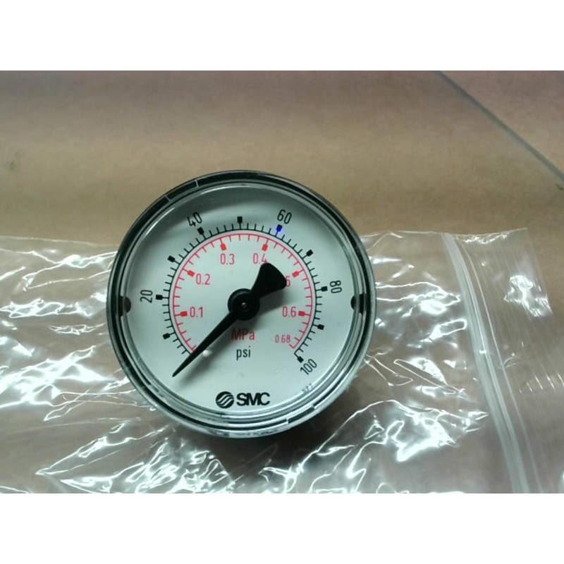 SMC K50-MP0.7-N02MS 1/4 NPT Air Pressure Gauge (Lot of 6)
