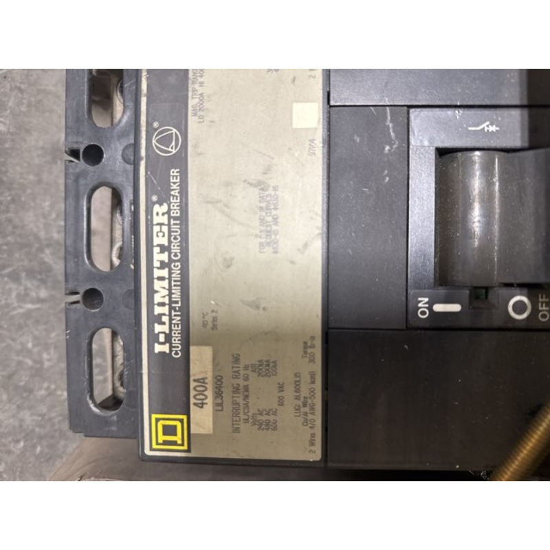 Square D LIL36400 I-Limiter Circuit Breaker 400A 480/600V