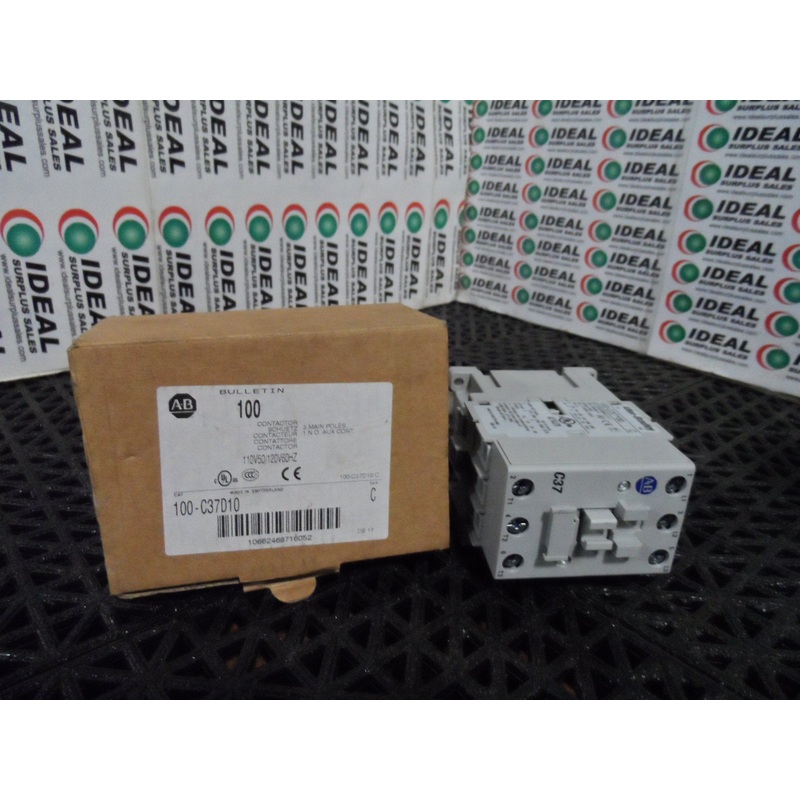 Allen Bradley 100-C37D10 Contactor 120VAC 3-Pole 37AMP