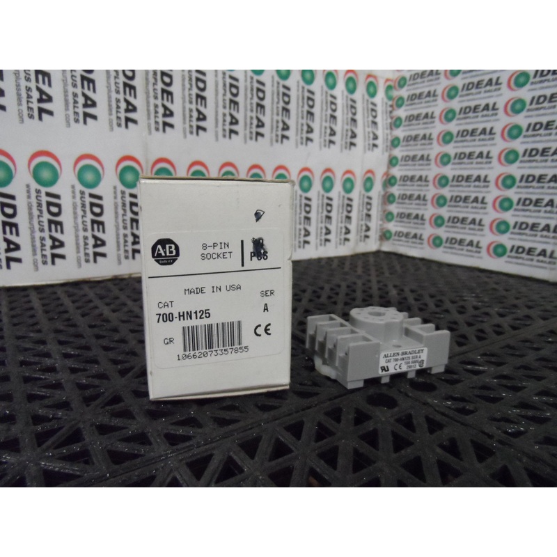 Allen Bradley 700-HN125 8-Pin Tube Relay Base Socket
