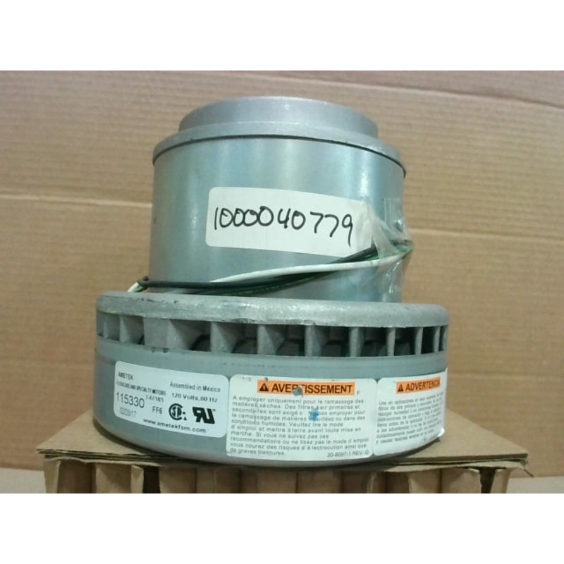 Ametek 115330 2-Stage Vacuum Motor 7.2 DIA 120VAC 115.7 CFM