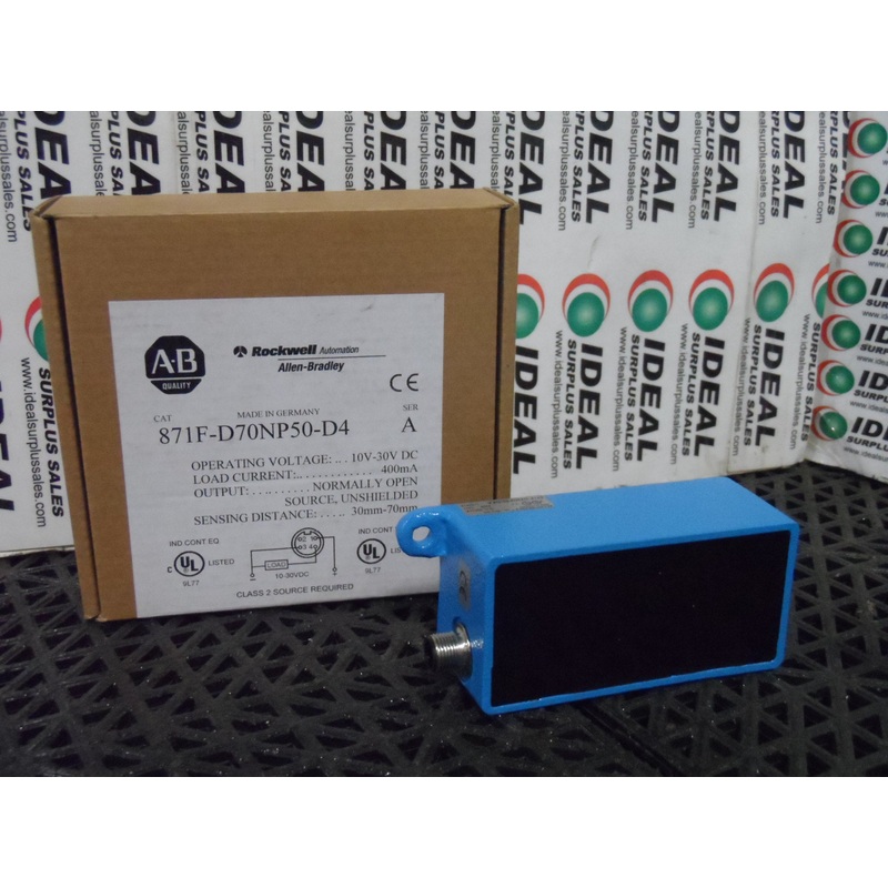 SENSOR, ALLEN BRADLEY – 871FD70NP50D4, SER A 10V-30V DC 400MA SENSOR