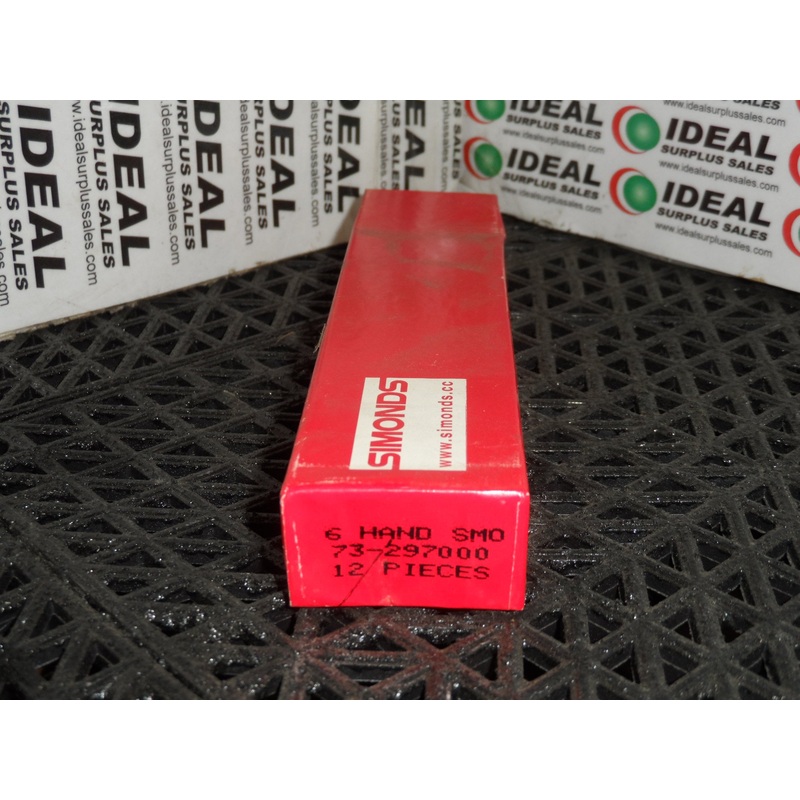 Simonds 73-297000 6 Hand Smooth Flat File (12 PCS)