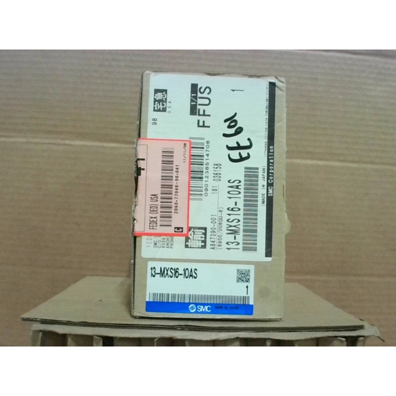 SMC 13-MXS16-10AS Pneumatic Guided Cylinder 16mm Bore 10mm Stroke