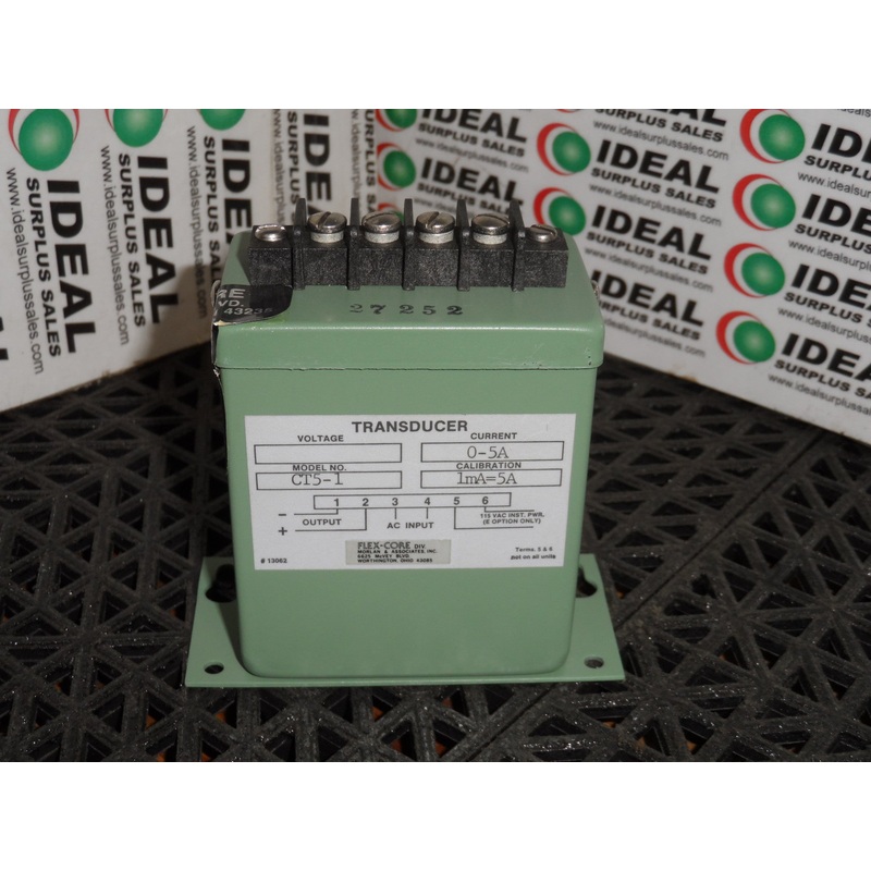 TRANSDUCER, FLEX-CORE -XT5-1, CURRENT 0-5A, 1MA=5A