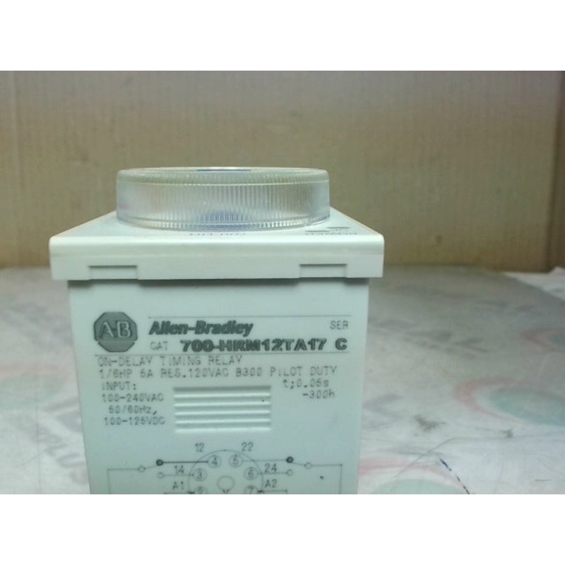 Allen Bradley 700-HRM12TA17 /C On-Delay Timing Relay