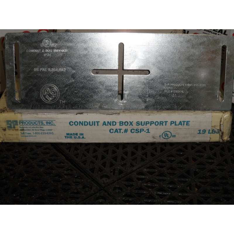 S-P PRODUCTS CSP-1 PLATE|Factory Sealed Packaging|New In Box|New No Box|Used|Reconditioned