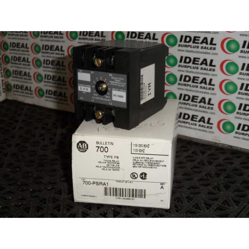 Allen Bradley  700-PSRA1 Solid State Timing Relay Type SP 115-120V 60HZ 110V 50HZ