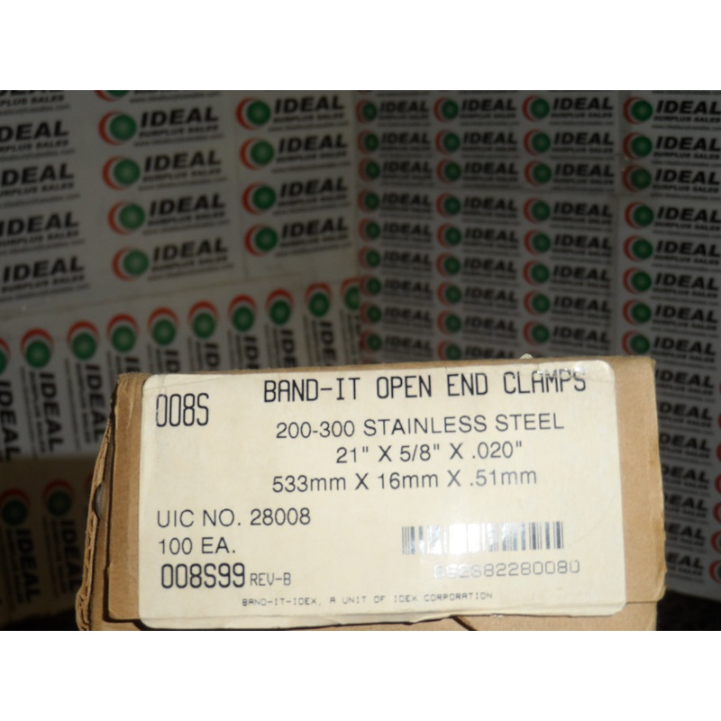 BAND-IT 008S99|Factory Sealed Packaging|New In Box|New No Box|Used|Reconditioned