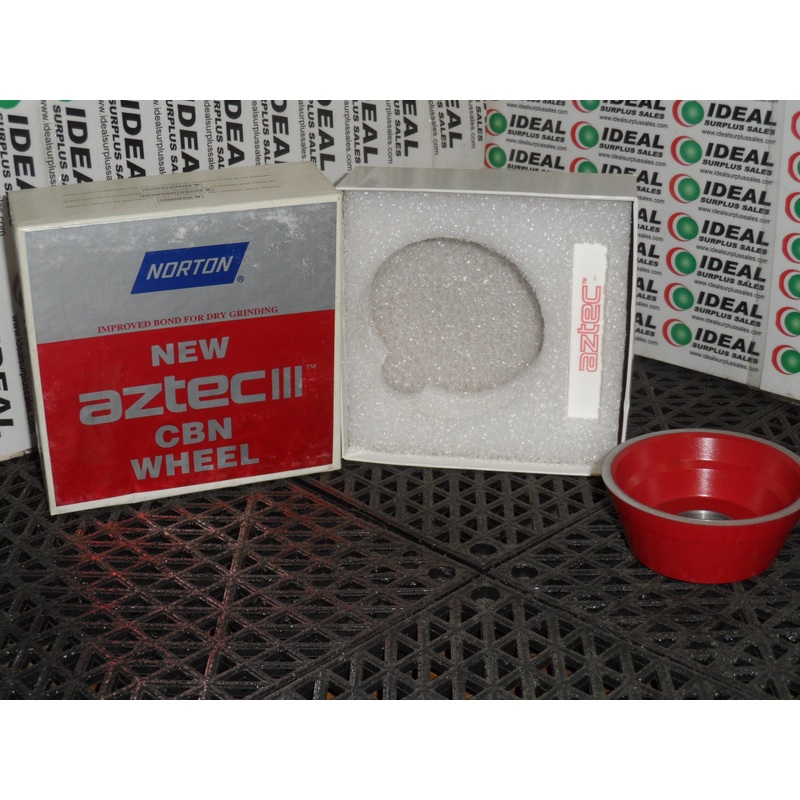 WHEEL, NORTON – 120T-1/8, AZTEC III CBN WHEEL 11V9 3-3/4 x 1-1/2 x 1-1/4 ME92192