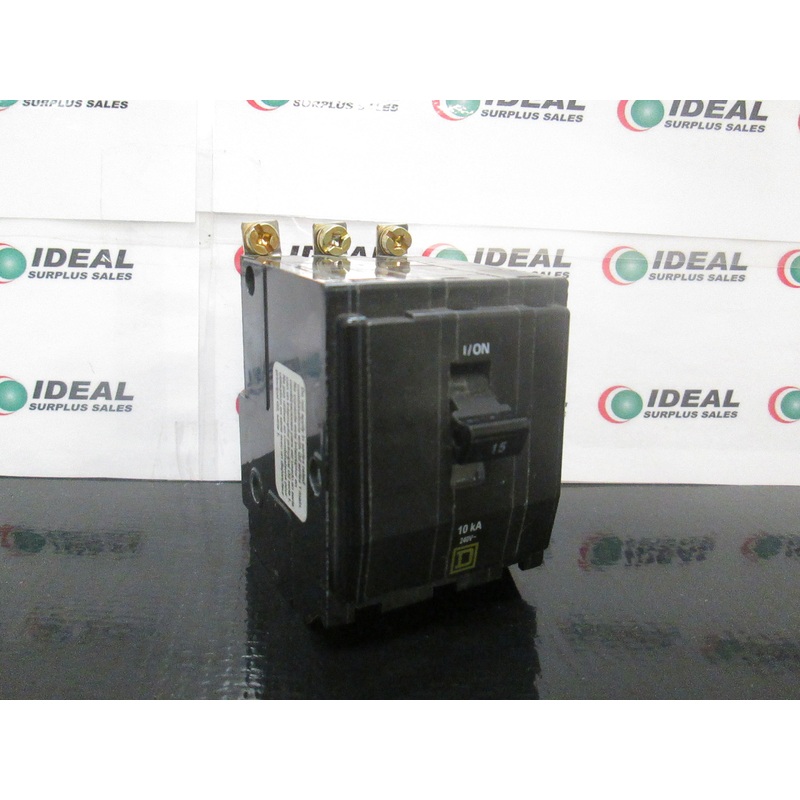 Square D DP-4075 3-Pole 15A 240V Circuit Breaker 10KA