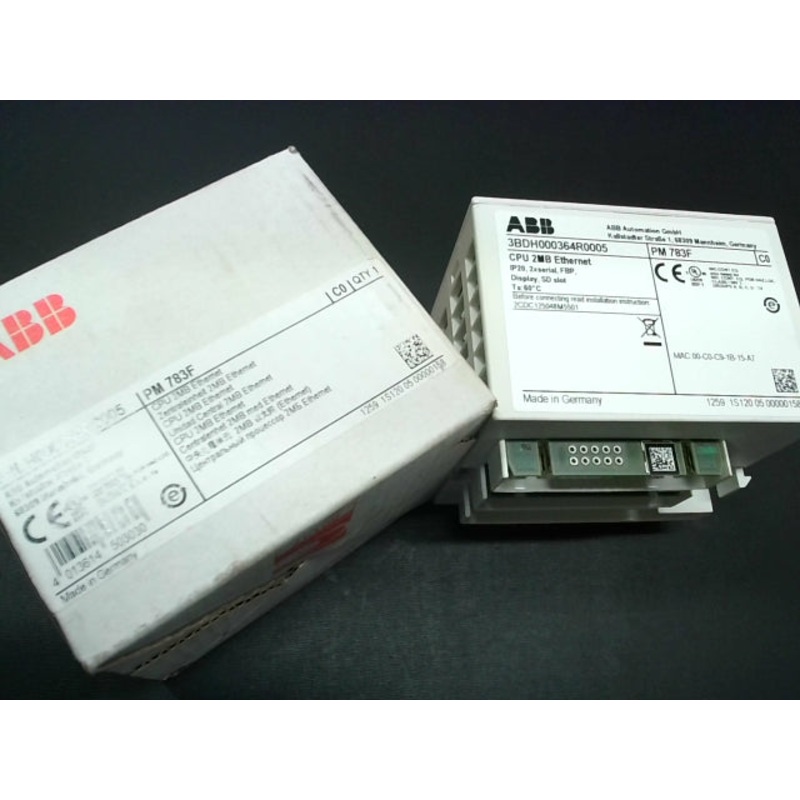 ABB PM 783F CPU Module 2MB Ethernet 3BDH000364R0005
