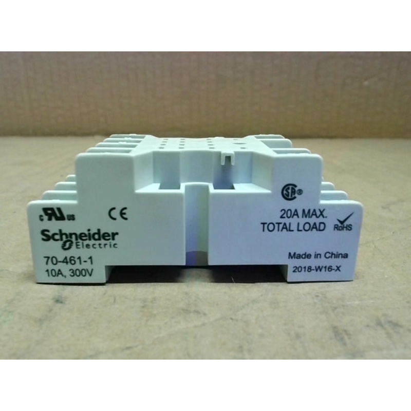 Schneider Electric 70-461-1 Relay Socket, 14 Pin, DIN Mount (LOT OF 2)