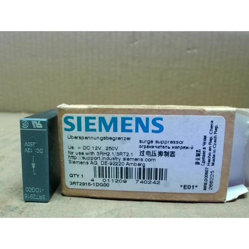 Siemens 3RT2916-1DG00 SIRIUS 12-250VDC Contactor Surge Suppressor
