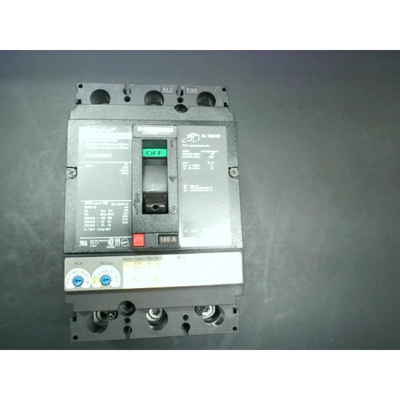 Square D HJL36100M73 Powerpact HJ060 Motor Circuit Protector 100A 3P 600VAC