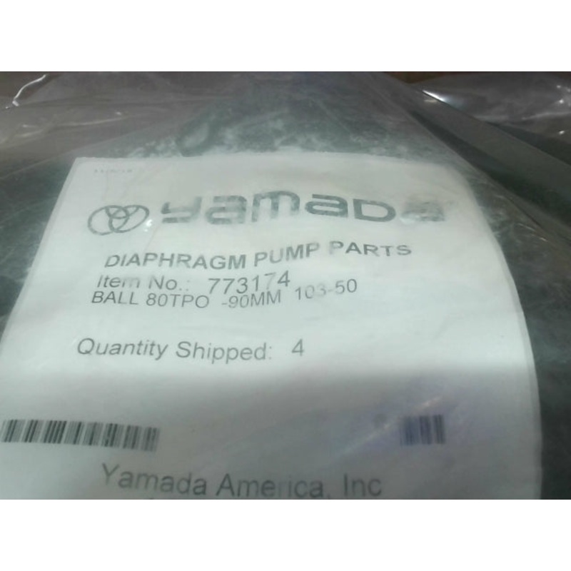 Yamada 773174 Diaphragm Pumps Parts Ball 80tpo-90mm 103-50