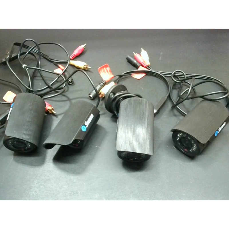 Swann ADS-100 Mini Day/Night Surveillance Camera w/ Mounts (4 PCS) w/o Power Adapter RCA Audio