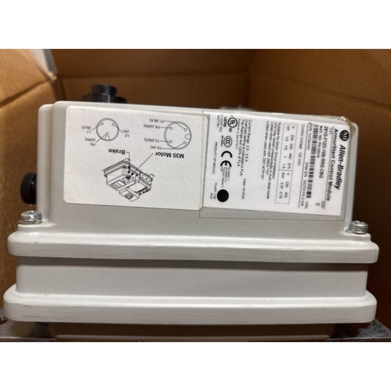 Allen Bradley 281G-F12D-10B-RRG-CBG /C Armorstart Control Module 120VAC Control Voltage 0.5-2.5A Range