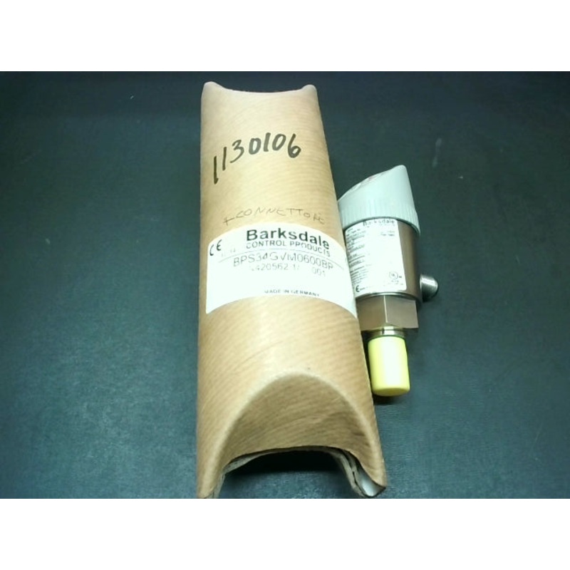 Barksdale BPS34GVM0600BP Pressure Sensor 4-20mA/2SP 600 Bar Pn 800 Bar Pm