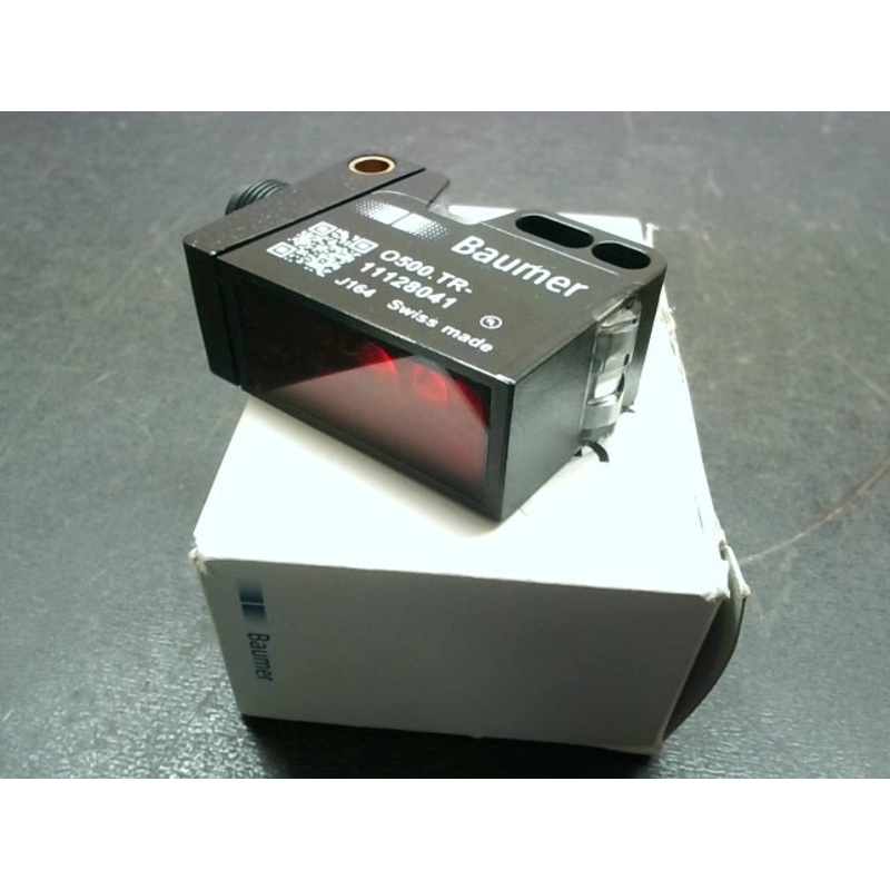 Baumer O500.TR-11128041 Thru-Beam Sensor Emitter 10-30VDC M12 4-Pin Connector ZZZZ.72O