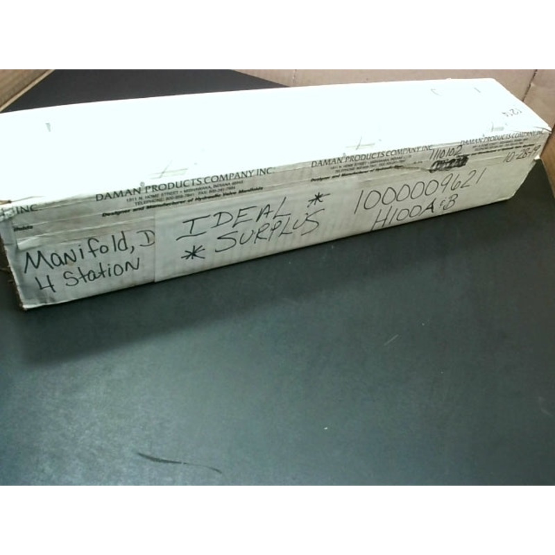 Daman AD05S043S Mainfold D05 Series Circuit  Aluminum 3000psi Four Station #12 SAE (3/4) Pressure Port No R