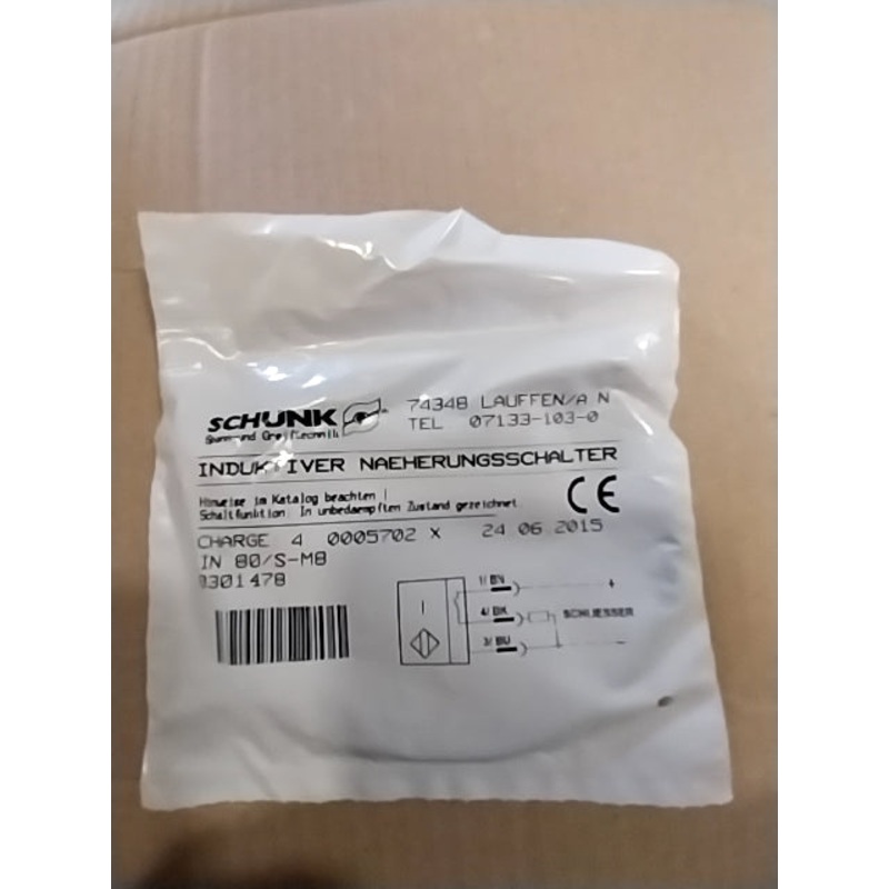 Schunk IN80-S-M8-PNP-0301478 Proximity switch sensor 10-30VDC