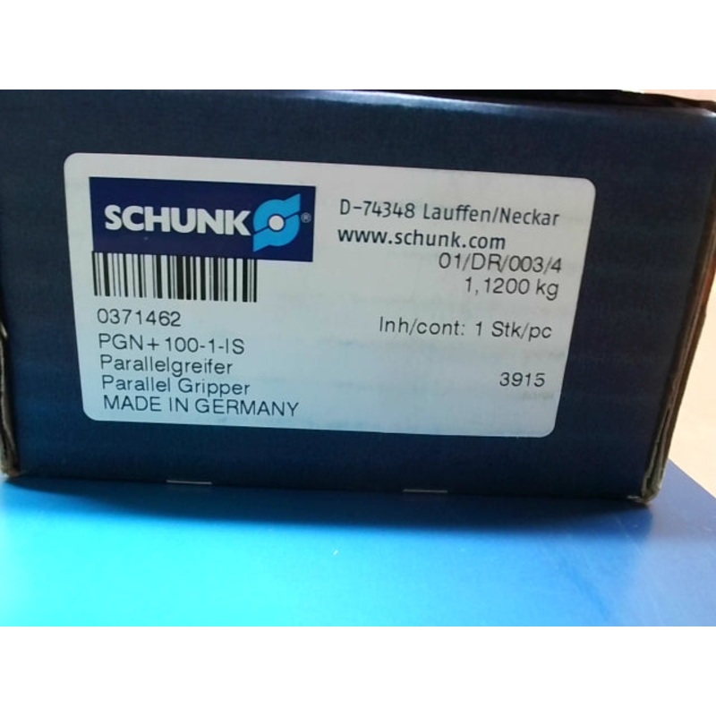 Schunk PGN+100-1-IS Parallel Gripper 10mm Stroke 87 PSI 965N Gripping Force