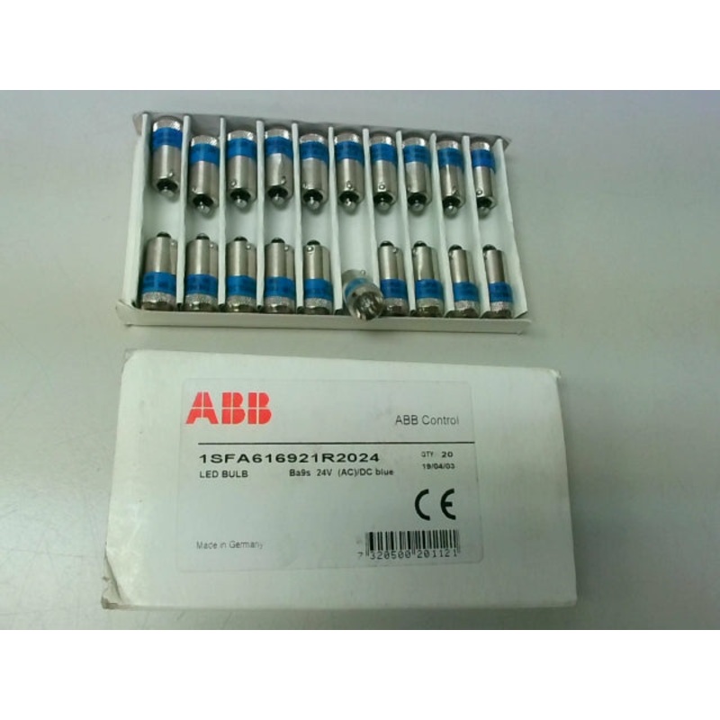 ABB 1SFA616921R2024 Blue LED Bulb 24V AC/DC (20 PCS) KA2-2024