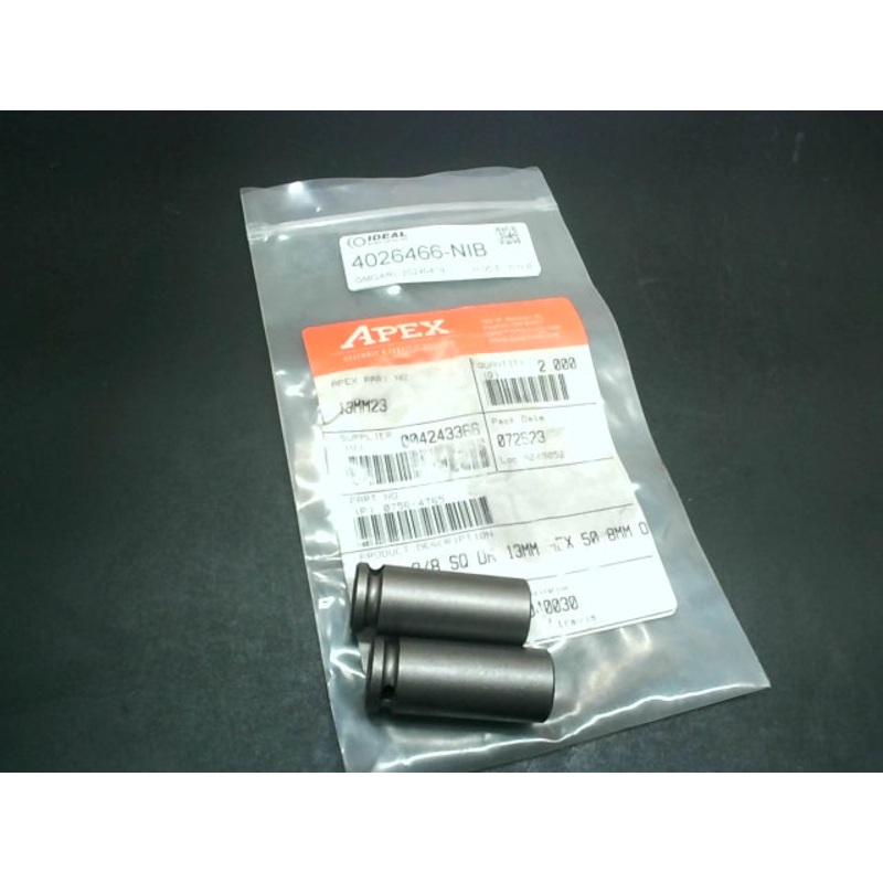 Apex 13MM23 Surface Drive Socket (2 PCS) 3/8 SQ DR 13MM Hex 50.8mm