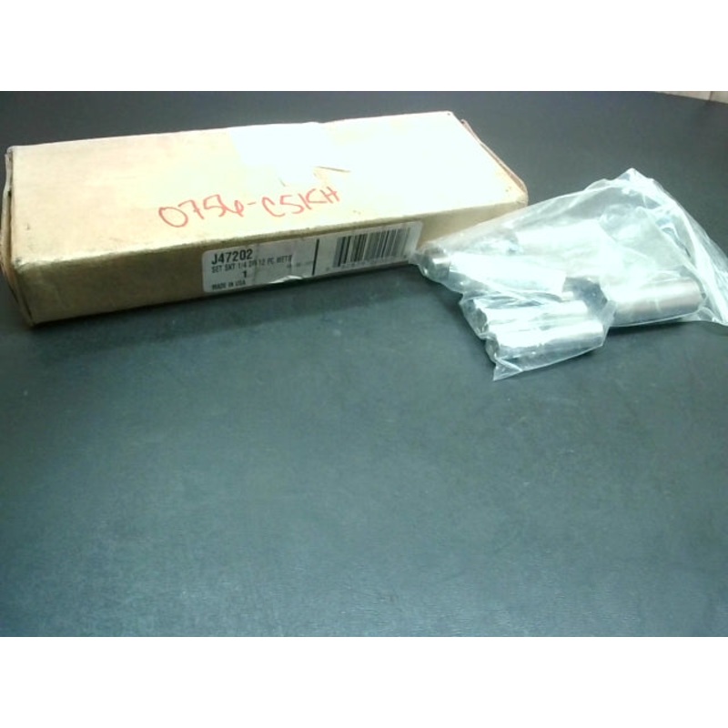 Stanley Proto J47202 12-Piece Metric Socket Set 4mm to 14mm 6-Point 1/4 Drive