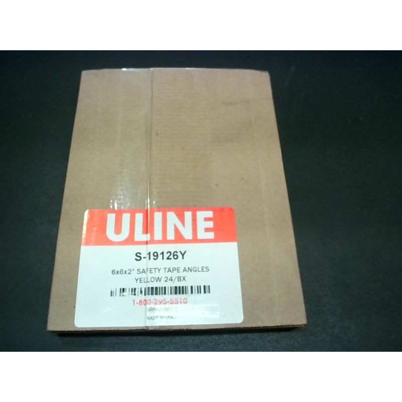 Uline S-19126Y Safety Tape Angles 6X 6X 2 Box Of 24 Yellow