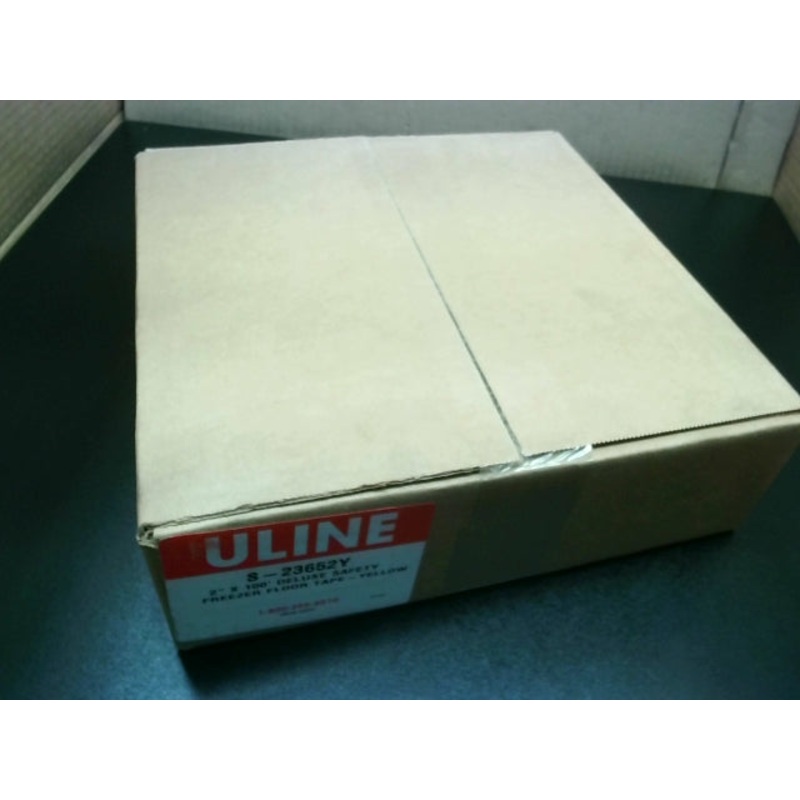 ULine S-23652Y Deluxe Safety Freezer Floor Tape Yellow 2×100′ 21107