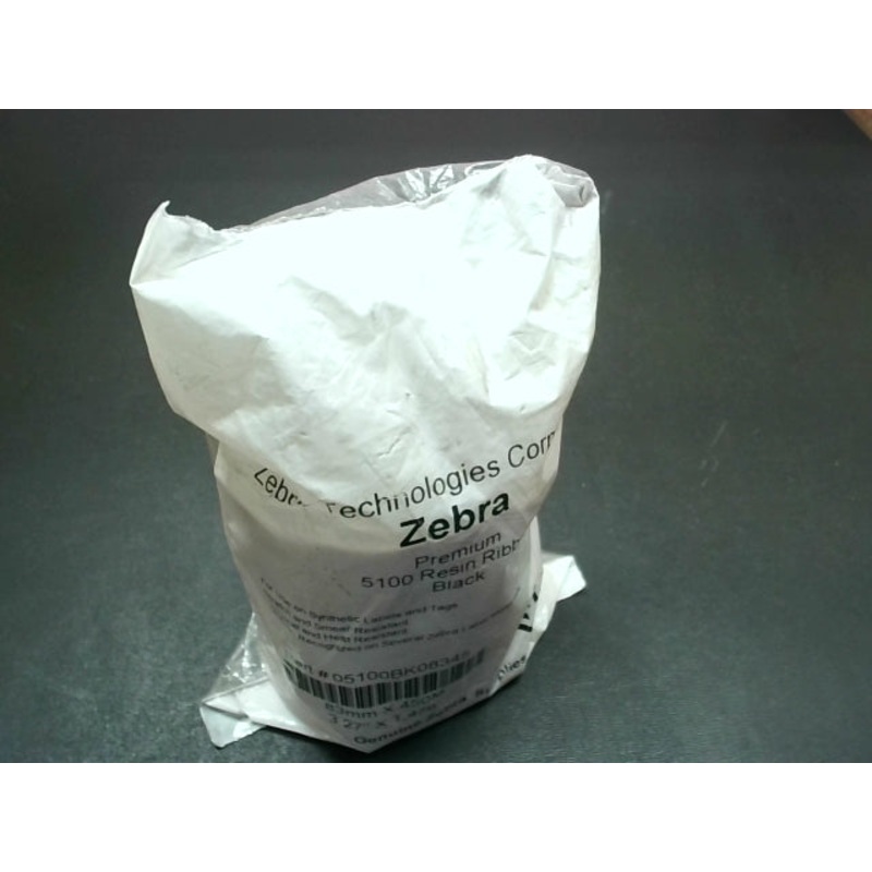 Zebra 5100 Premium  Resin Ribbon 05100BK08345 Black 110mm X 450M / 4.33 x 1.476′