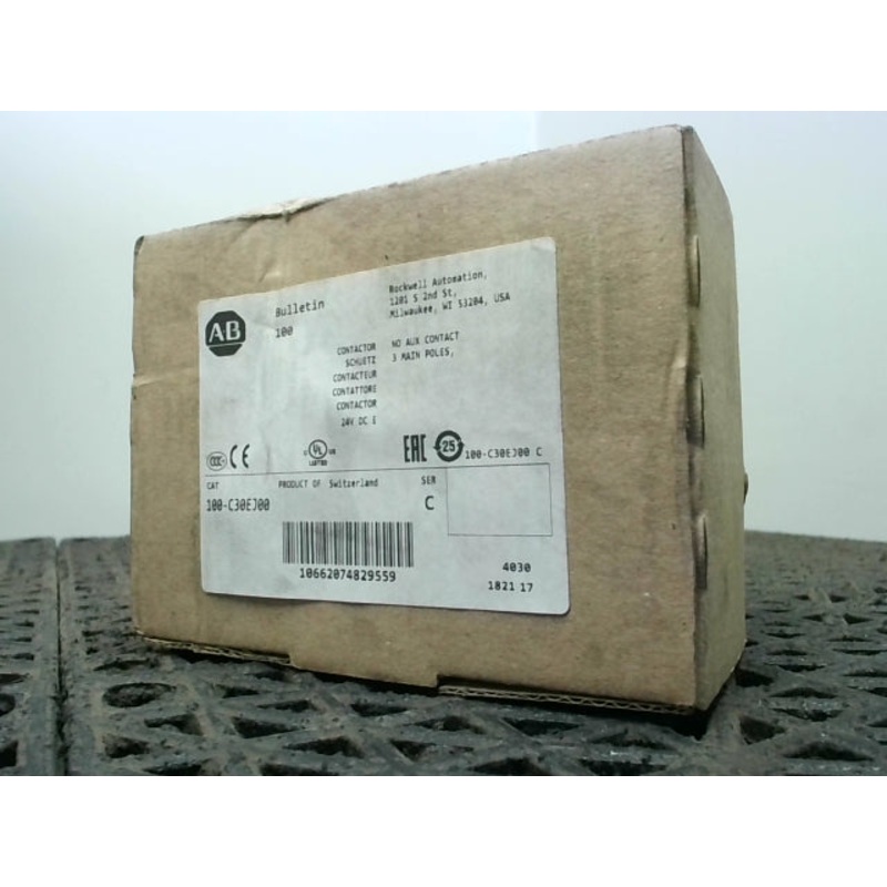 Allen Bradley 100-C30EJ00 Contactor 65A 3 Pole 24VDC Coil