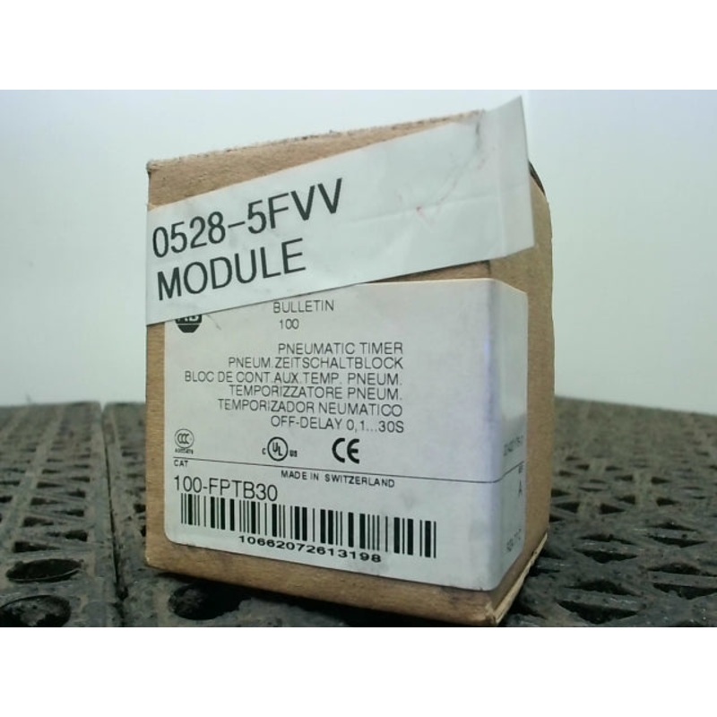 Allen Bradley 100-FPTB30 /A Pneumatic Timer Module Off Delay 0.3-30s