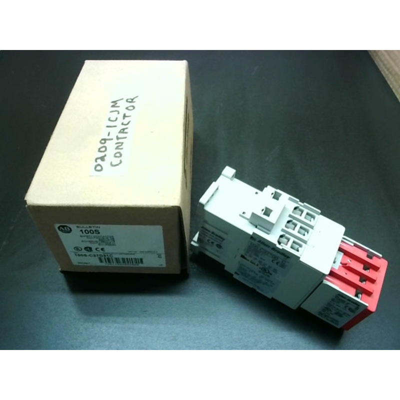 Allen Bradley 100S-C37D31C Safety Contactor 37 A 110V 50 Hz 120V 60 Hz 3 Normally Open Power Poles 3 NOC & 1 NCC Line Side Coil Termination Standard Contact