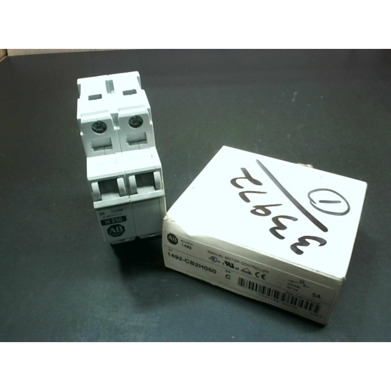 Allen Bradley 1492-CB2H050 Circuit Breaker Manual Motor Controller Ser. C  2 Pole 5 Amp