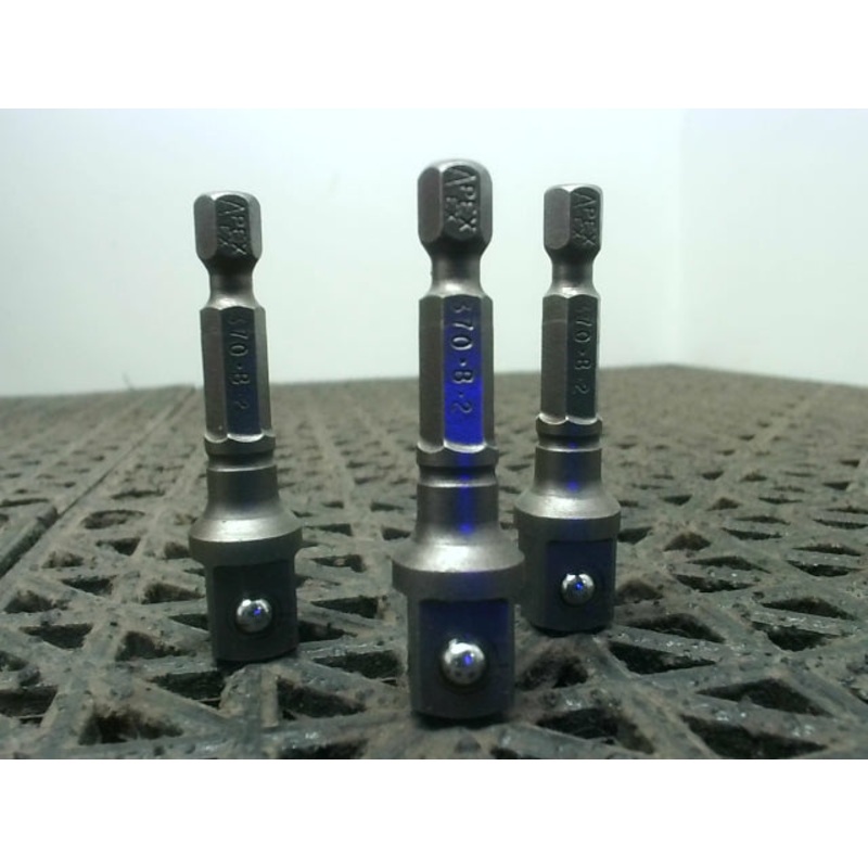 Apex Ex-370-B-2 1/4 Drive Power Drive Adapter 3 Piece