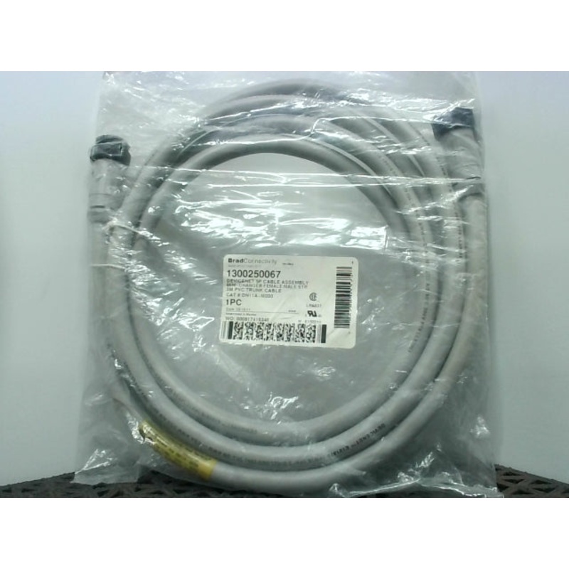 Brad Connectivity 1300250067 DN11-M030 DeviceNet Cable Assembly 3M Length Mini Change Female Male STR 3M PVC Trunk Cable A-M030
