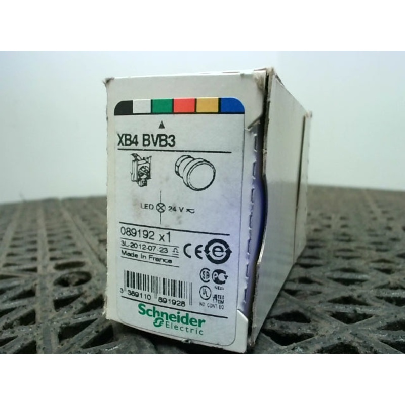 Schneider XB4 BVB3 Pilot LED Indicator Light Green 22mm