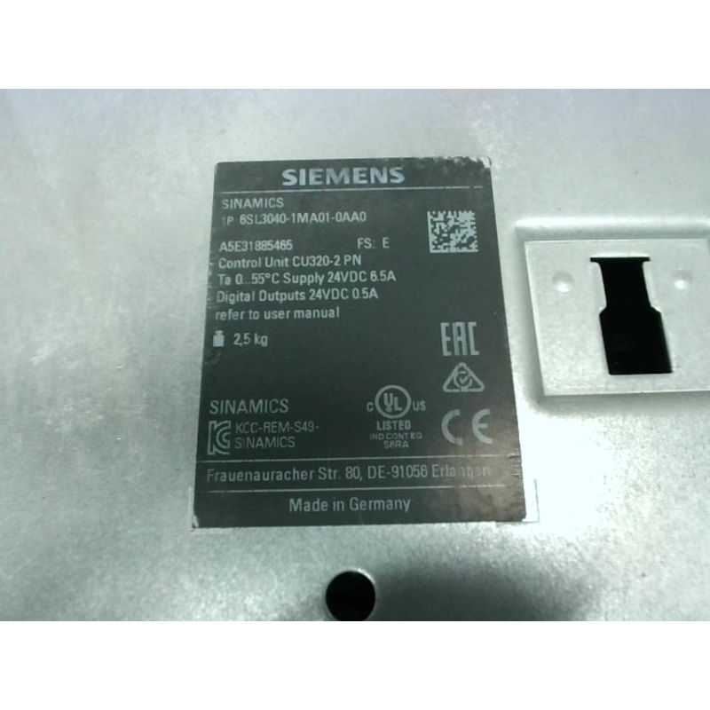 Siemens 1P 6SL3040-1MA01-0AA0 SINAMICS Control Unit
