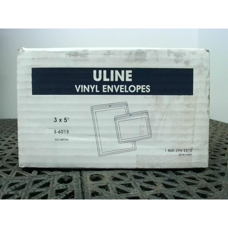 Uline S-6015 3 x 5 Vinyl Envelopes – 50 Count