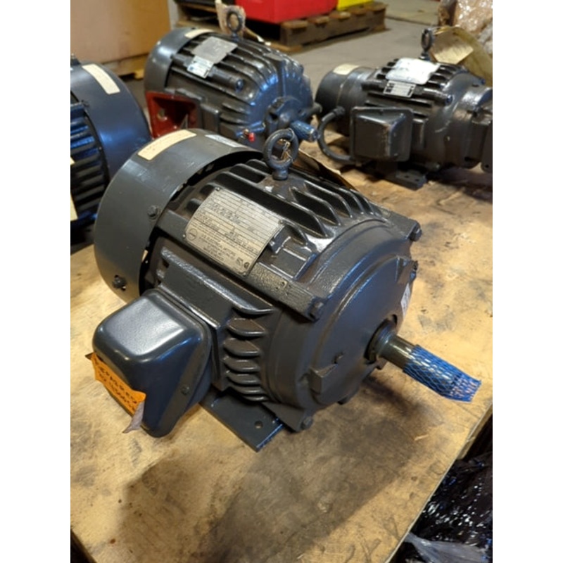 US Electric 3HP AC Motor 213 Frame 1800RPM 460VAC 3PH TEFC