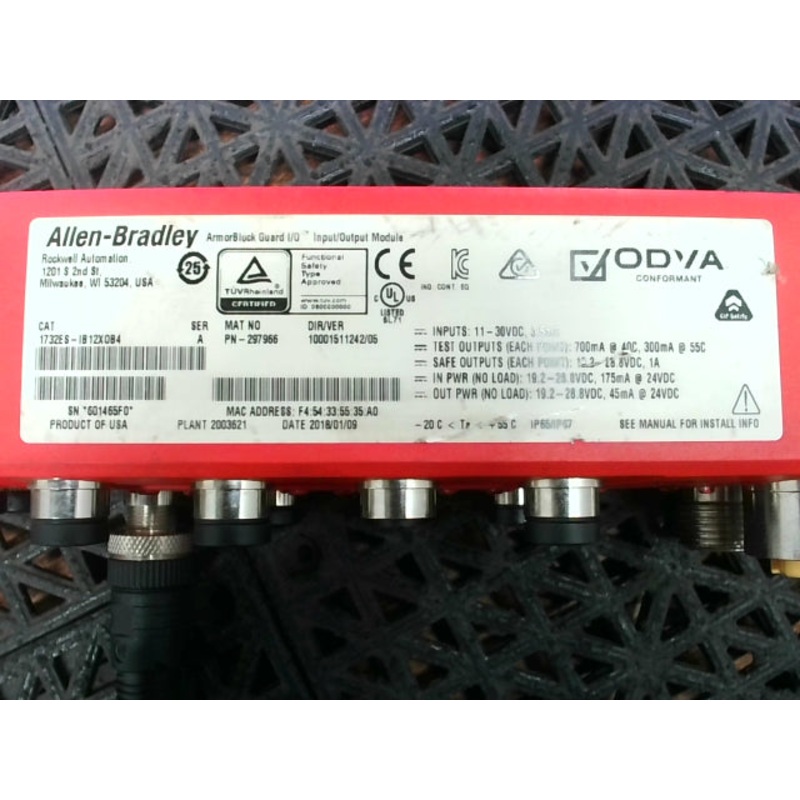 Allen Bradley 1732ES-IB12X0B4 ArmorBlock Guard I/O Input/Output Module